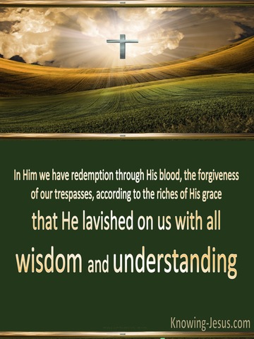 Ephesians 1:8 All Wisdom and Insight (green)